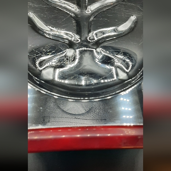 MCM Glo Hill Chrome Serving Tray - Chrome w/ Bakelite Handles Footed Vintage - Picture 3 of 6